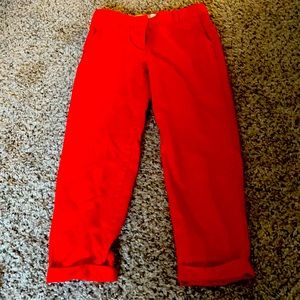 Red dress pants